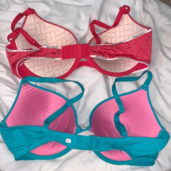 2 Bras; both 36D and push-up. Pink & VS - Picture 2 of 4